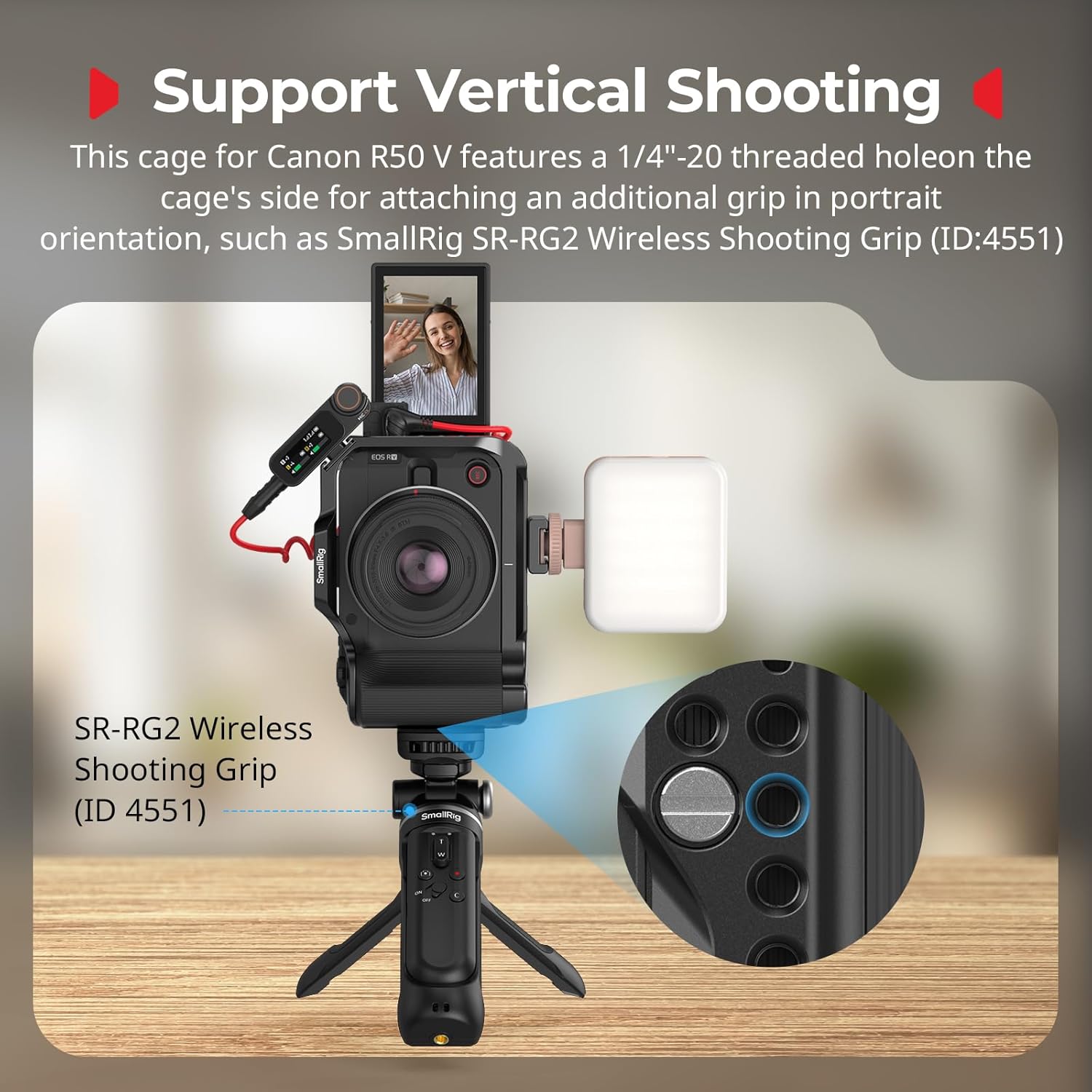 Thumbnail 5 de SMALLRIG R50 V Kamerakäfig für Canon R50 V