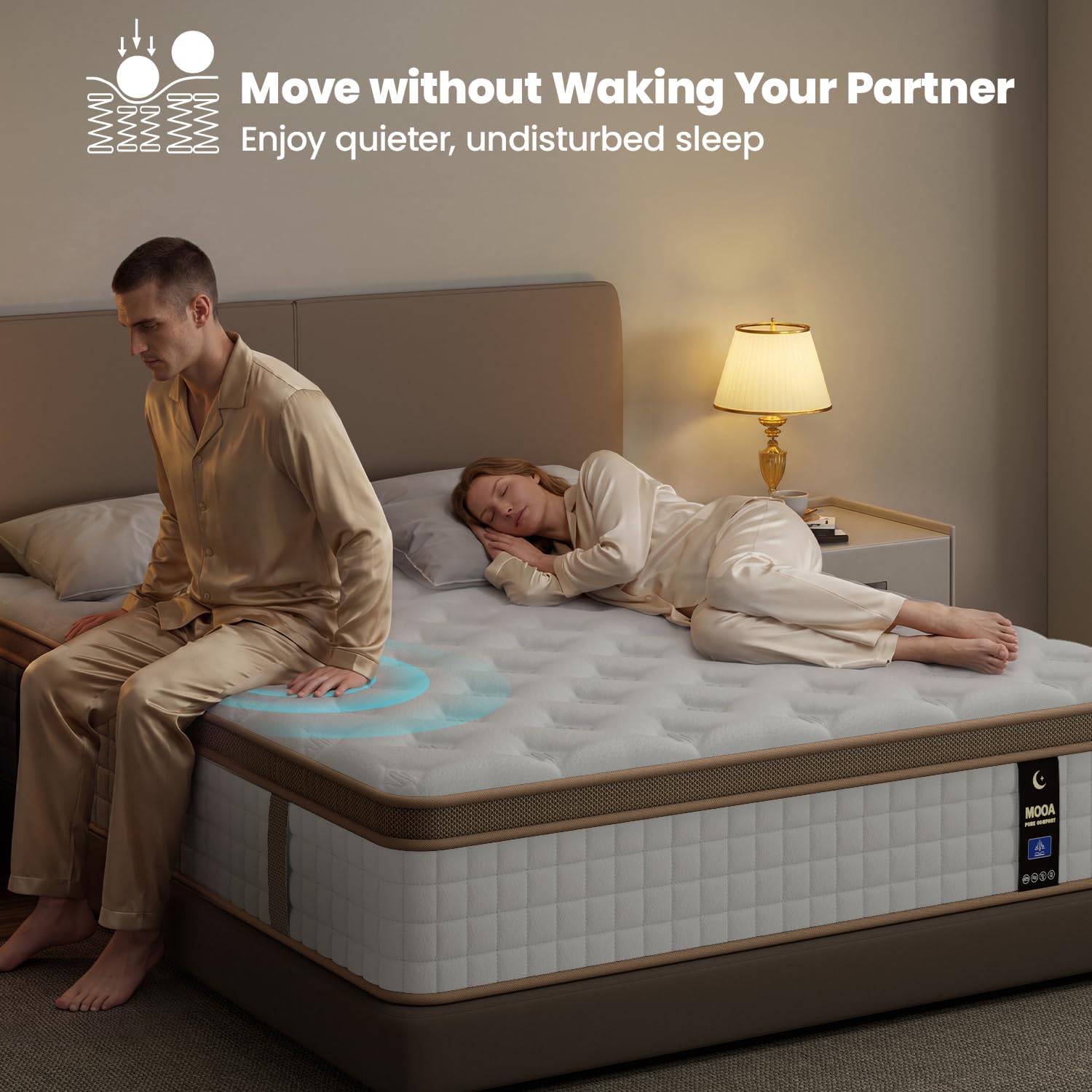 Detalle 2 de MOOA Hybrid Mattress, 12-Inch