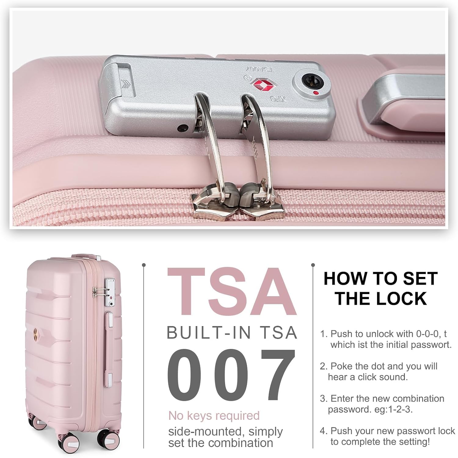 Detalle de Sea choice Luggage Set 20in Expandable Cabin 35L