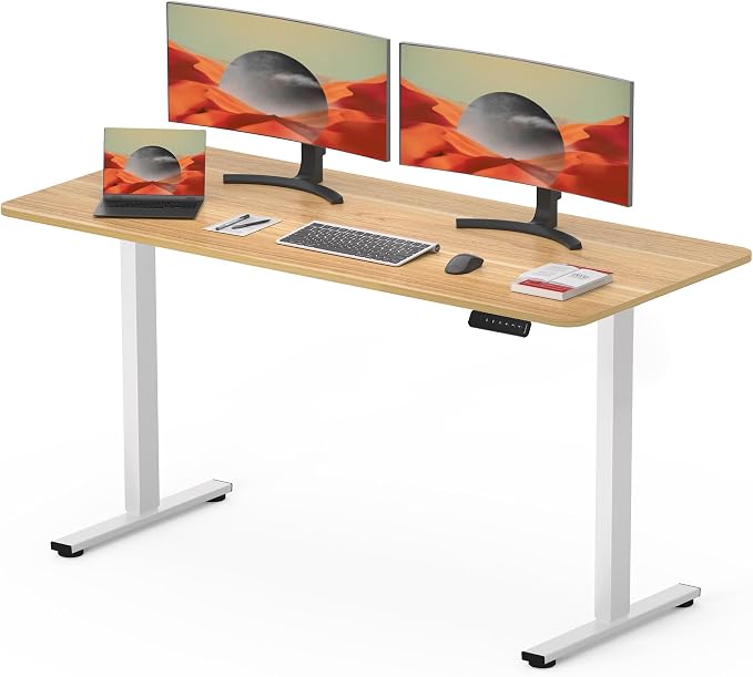 Imagen de SANODESK FQ1 Escritorio Elevable Eléctrico 🖥️ 120x60cm Blanco en OfertitasTOP