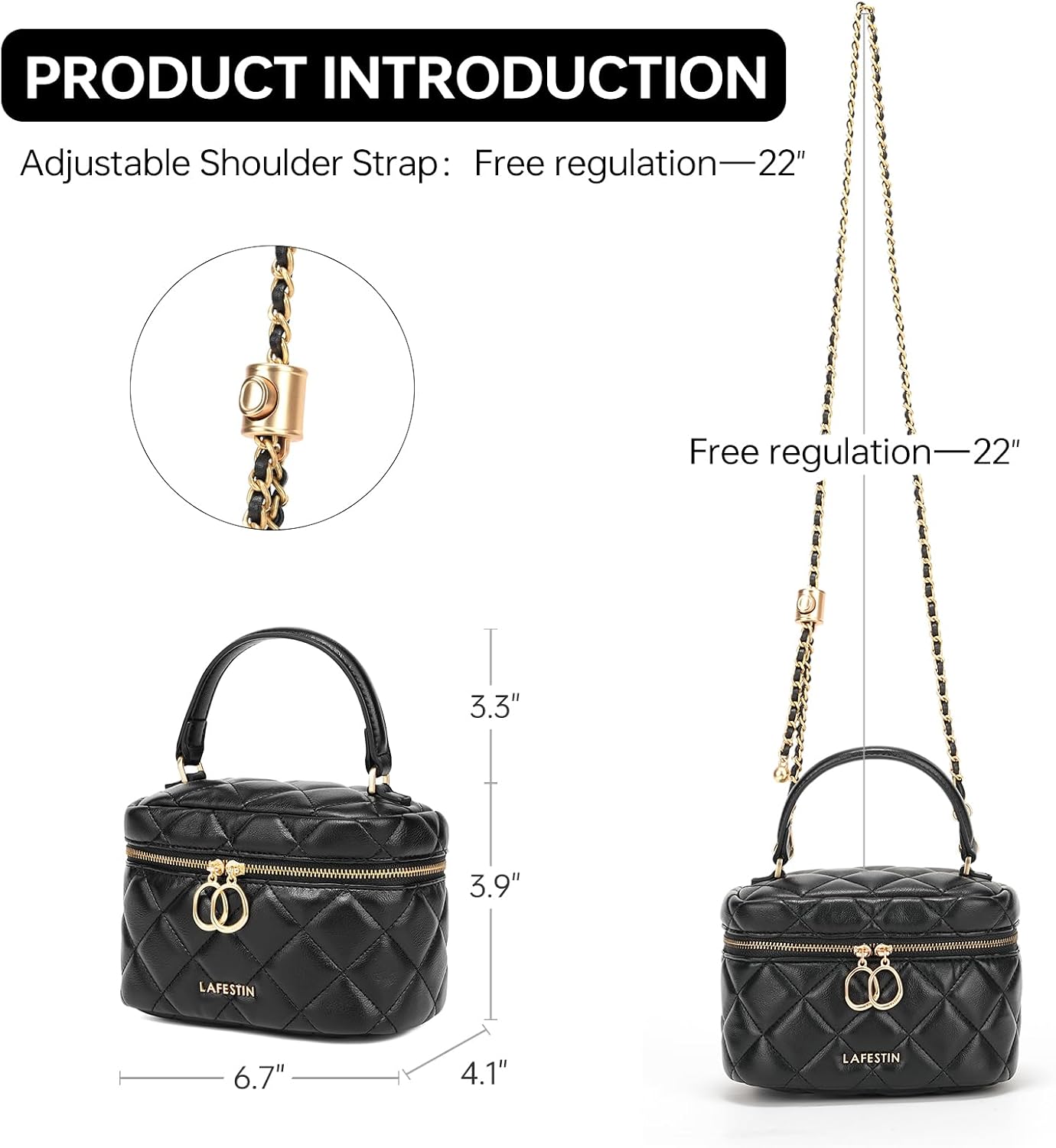 Thumbnail 3 de LA FESTIN Handbag in Genuine Leather