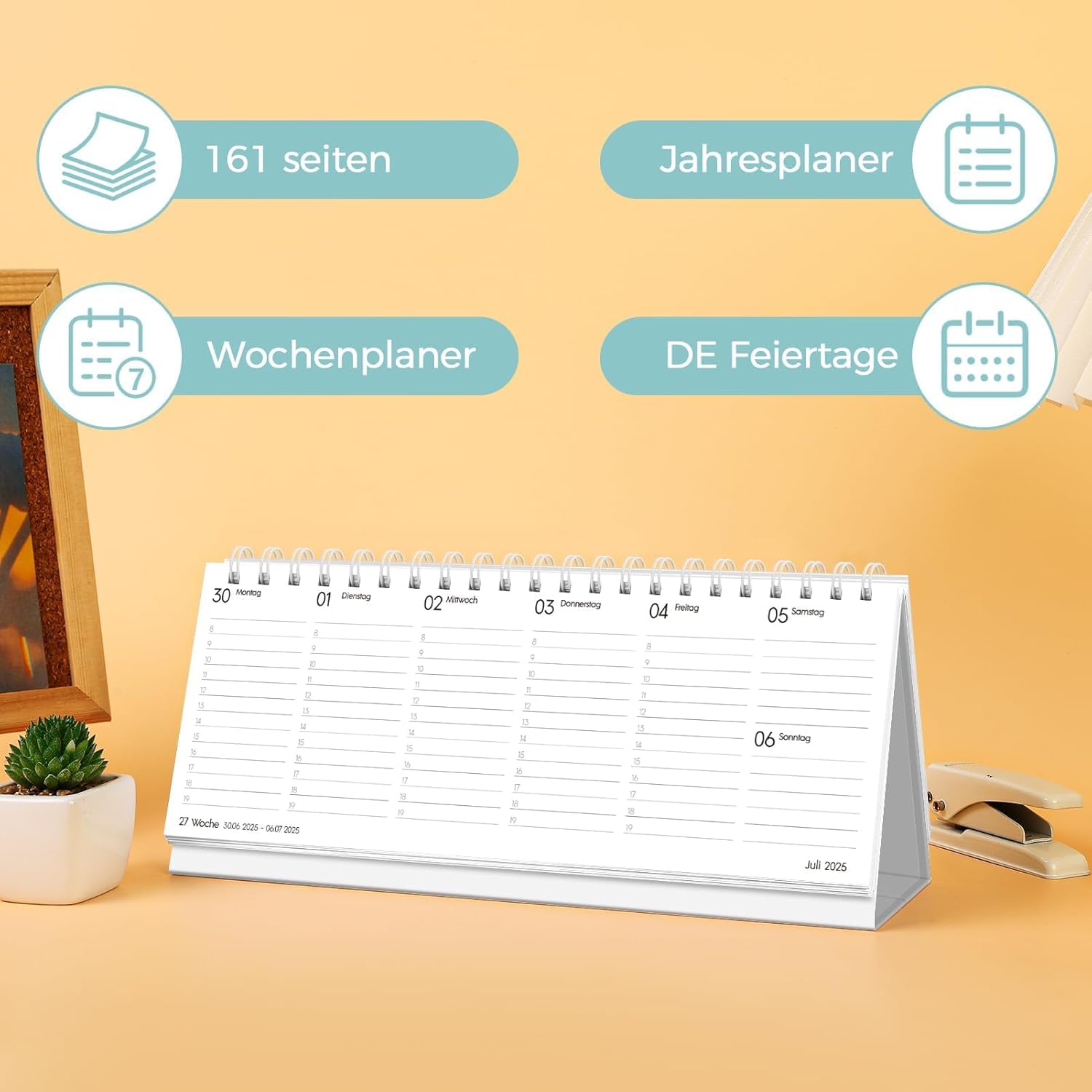 Thumbnail 3 de skydue Tischkalender 2026 Quer 29,7 cm 📅