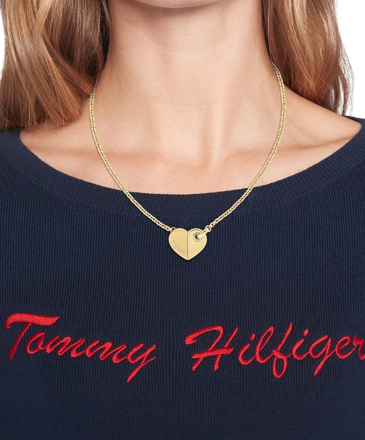 Thumbnail 2 de Tommy Hilfiger Jewelry Collana a catena da donna in Acciaio Inossidabile con Pendente a Cuore – versione Oro o Argento