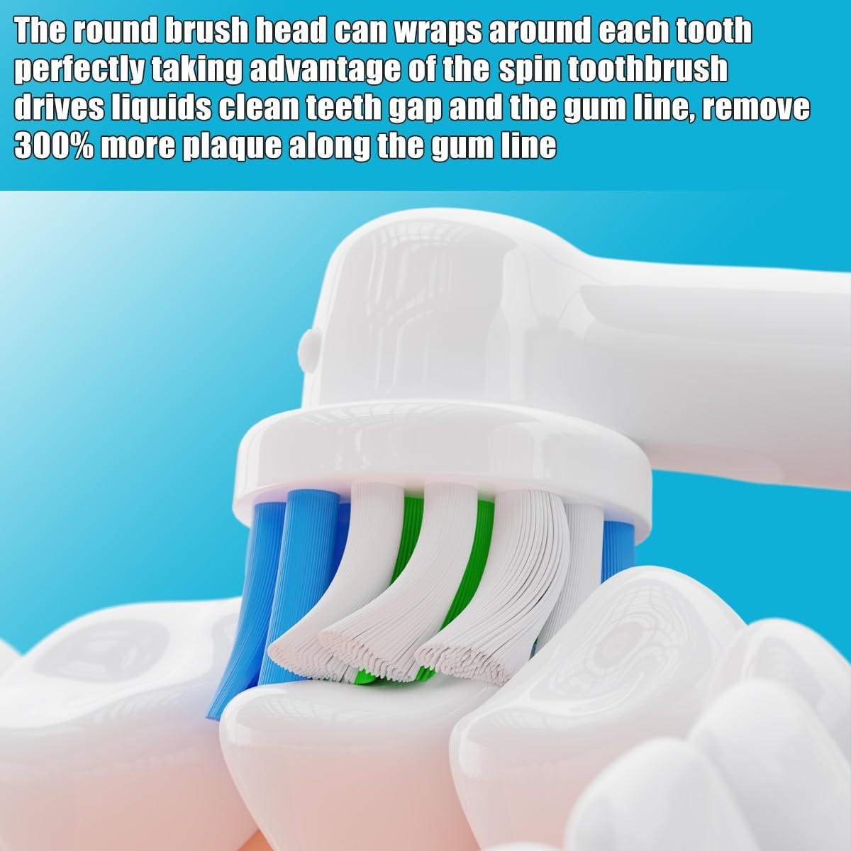 Detalle de Sulkiwe Toothbrush Head for Braun Oral-B: 16-count multi-pack for Pro/Smart/Genius series