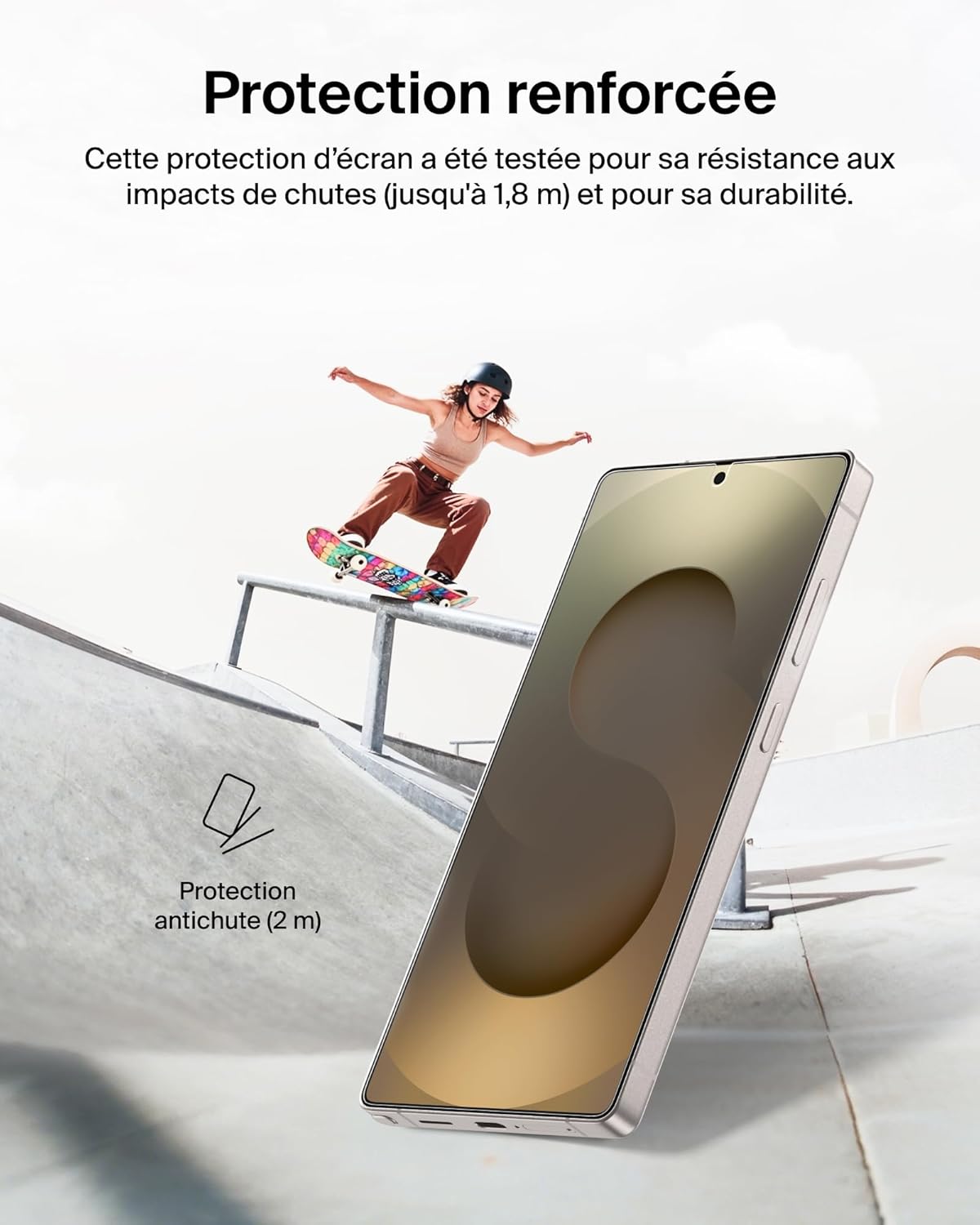 Thumbnail 4 de Belkin ScreenForce Titan EcoGuard Protection d'Écran avec Filtre Lumière Rouge pour Samsung Galaxy S26 Ultra