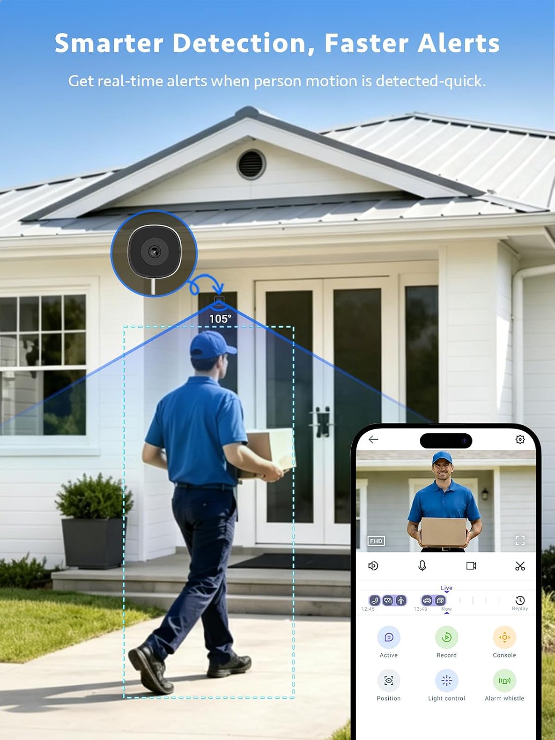 Thumbnail 5 de Septekon 2K Window Security Camera with No-Drill 18° Tilt Mount
