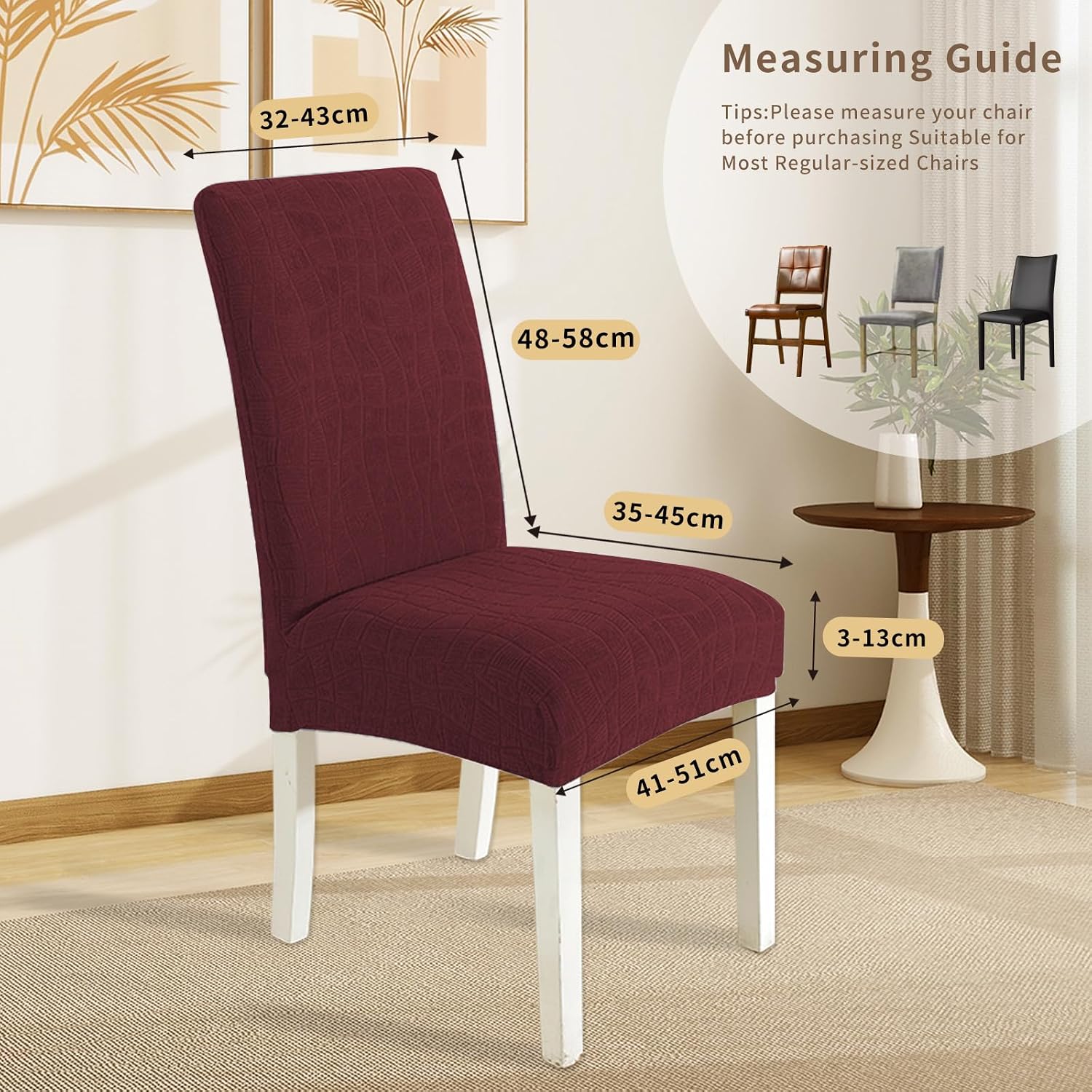 Thumbnail 2 de Ystyle Housse de chaise 6 pièces 48–70 cm