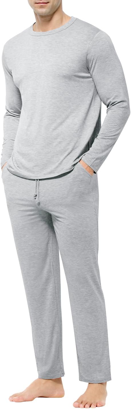 Detalle de Casey Kevin Mens Pyjamas Set: Soft, Breathable Loungewear for Comfortable Sleep