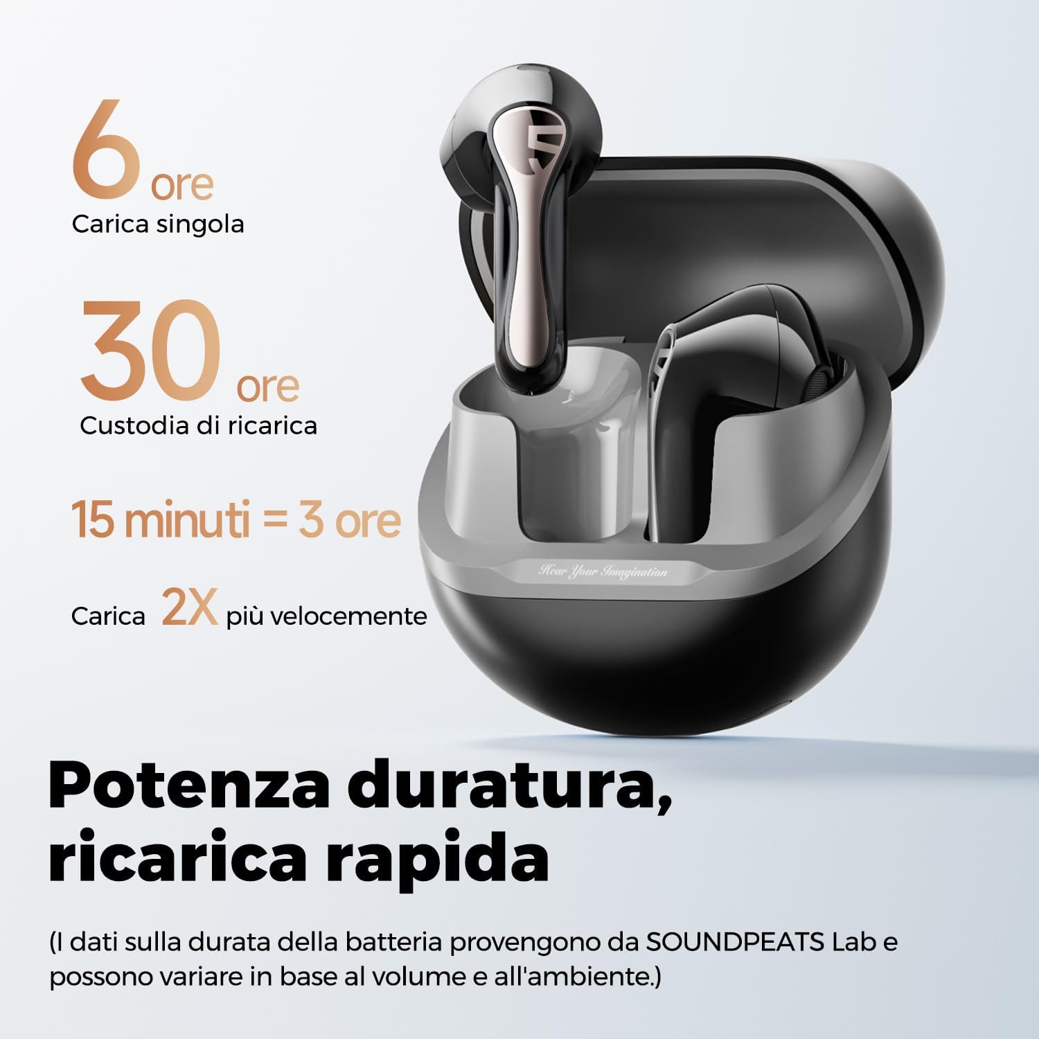 Thumbnail 4 de SoundPEATS Air5 Lite cuffie Bluetooth 5.4
