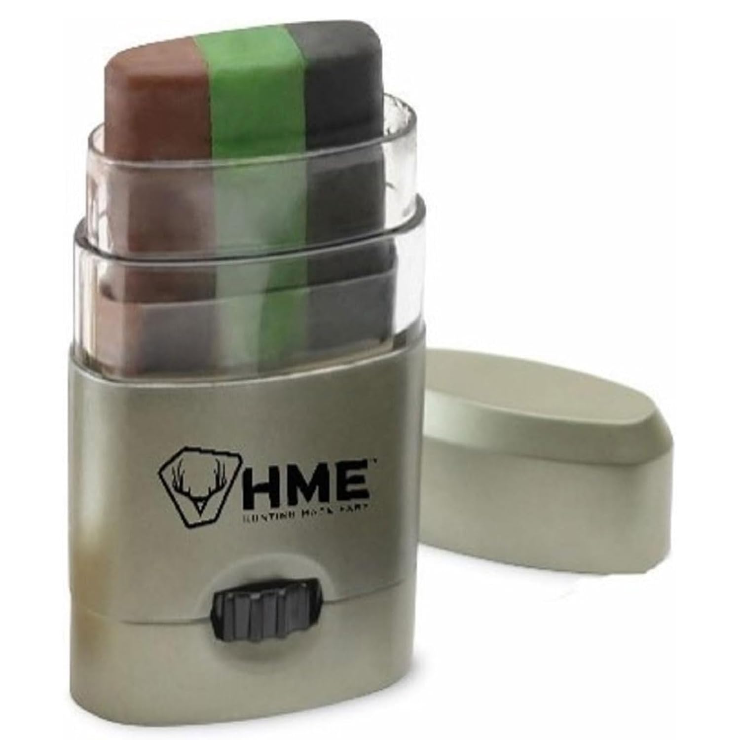 Detalle de HME HME-CMOFPDS 3-Color Camo Face Paint Stick, Black, Brown, Green