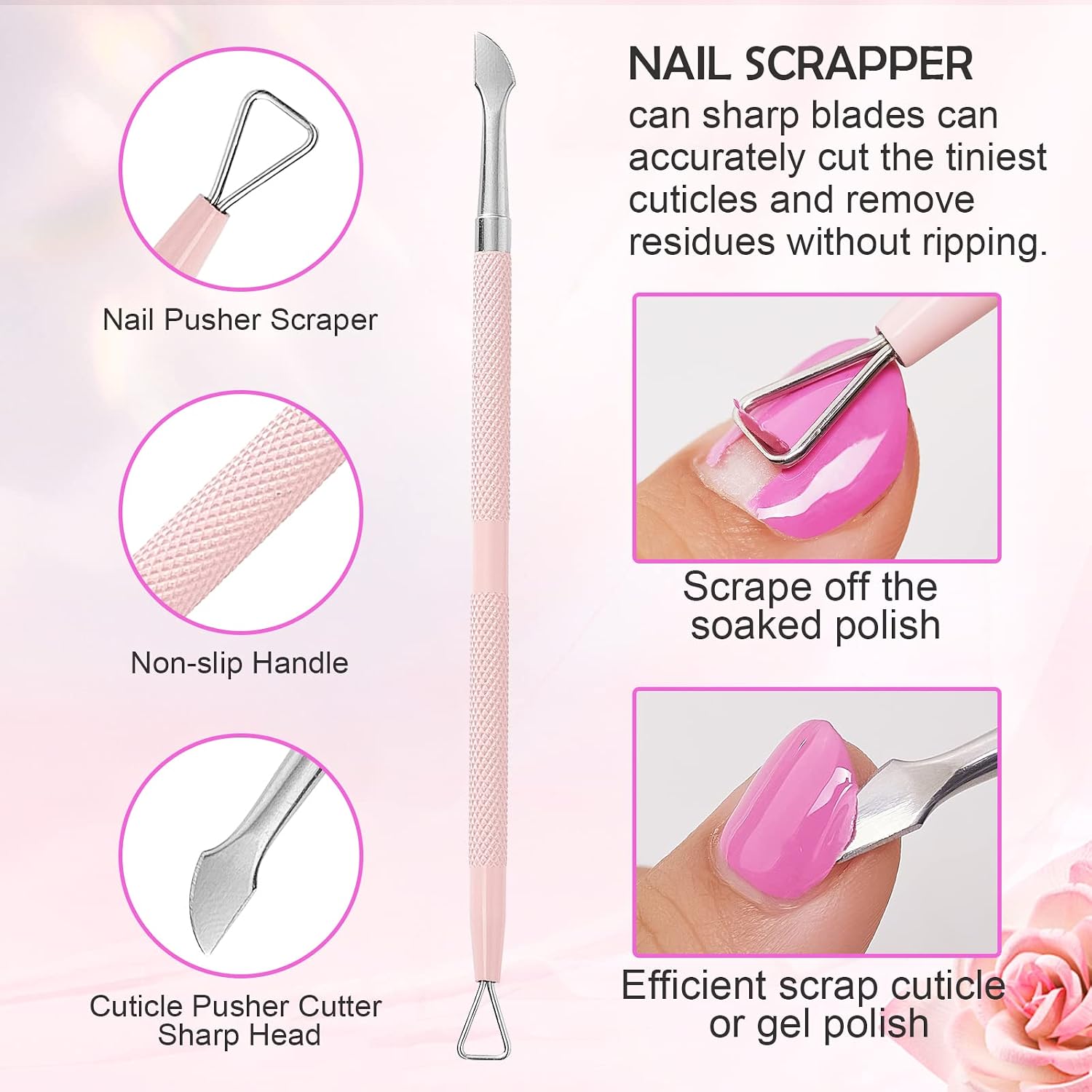 Thumbnail 4 de Makartt Cuticle Trimmer 7mm Pink 3‑Piece Kit
