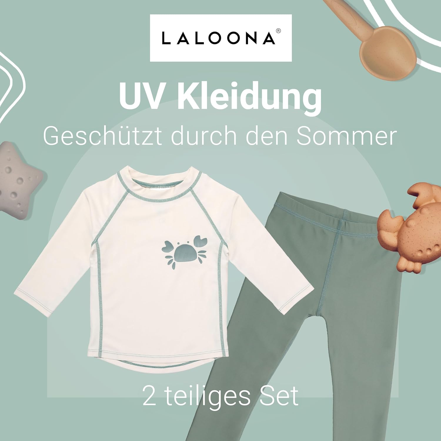 Thumbnail 1 de LaLoona Baby UV Schutz Badeset – Lange Badehose & Schwimmshirt mit UPF 80+