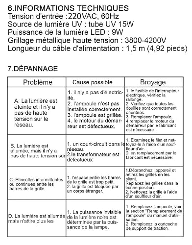 Thumbnail 10 de Seenlast Lampe Anti Moustique LED 15W – 4200V, IPX4, 140 m² (1,5 m), 2 en 1