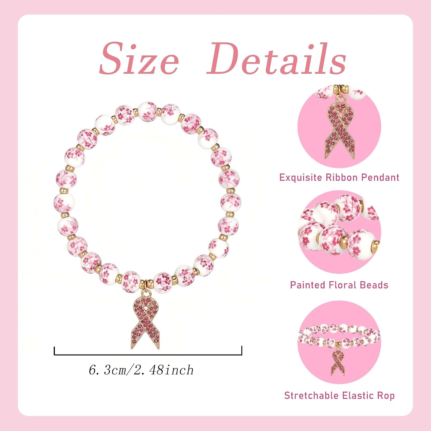 Thumbnail 2 de pVq Breast Cancer Awareness Bracelets