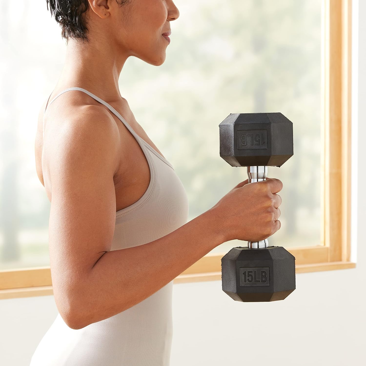 Thumbnail 6 de Amazon Basics Rubber Hex Dumbbell ⚙