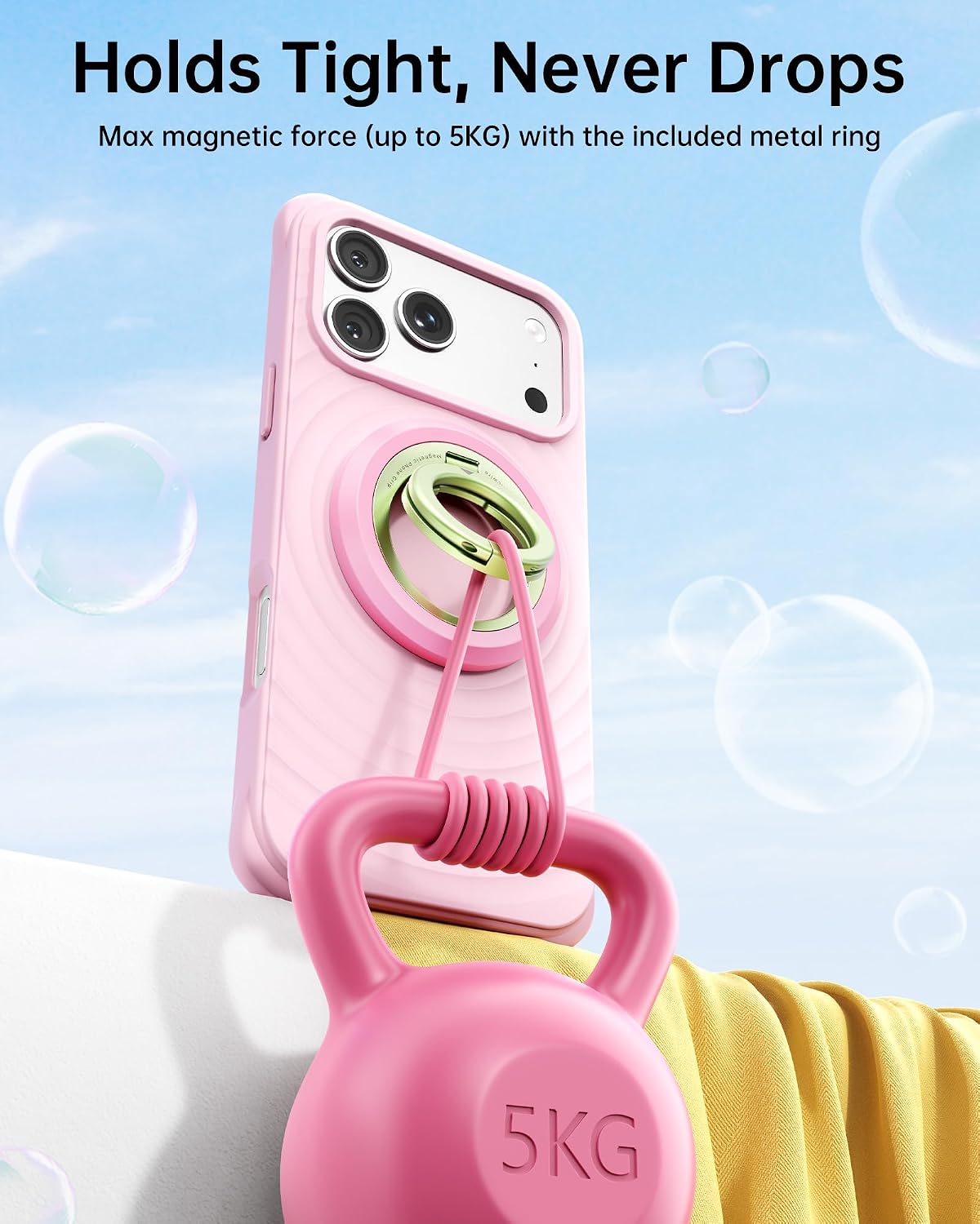 Thumbnail 1 de SYNCWIRE Magnetic Phone Ring Holder for MagSafe with 360° Rotation – Dual-Sided Magnetic Grip