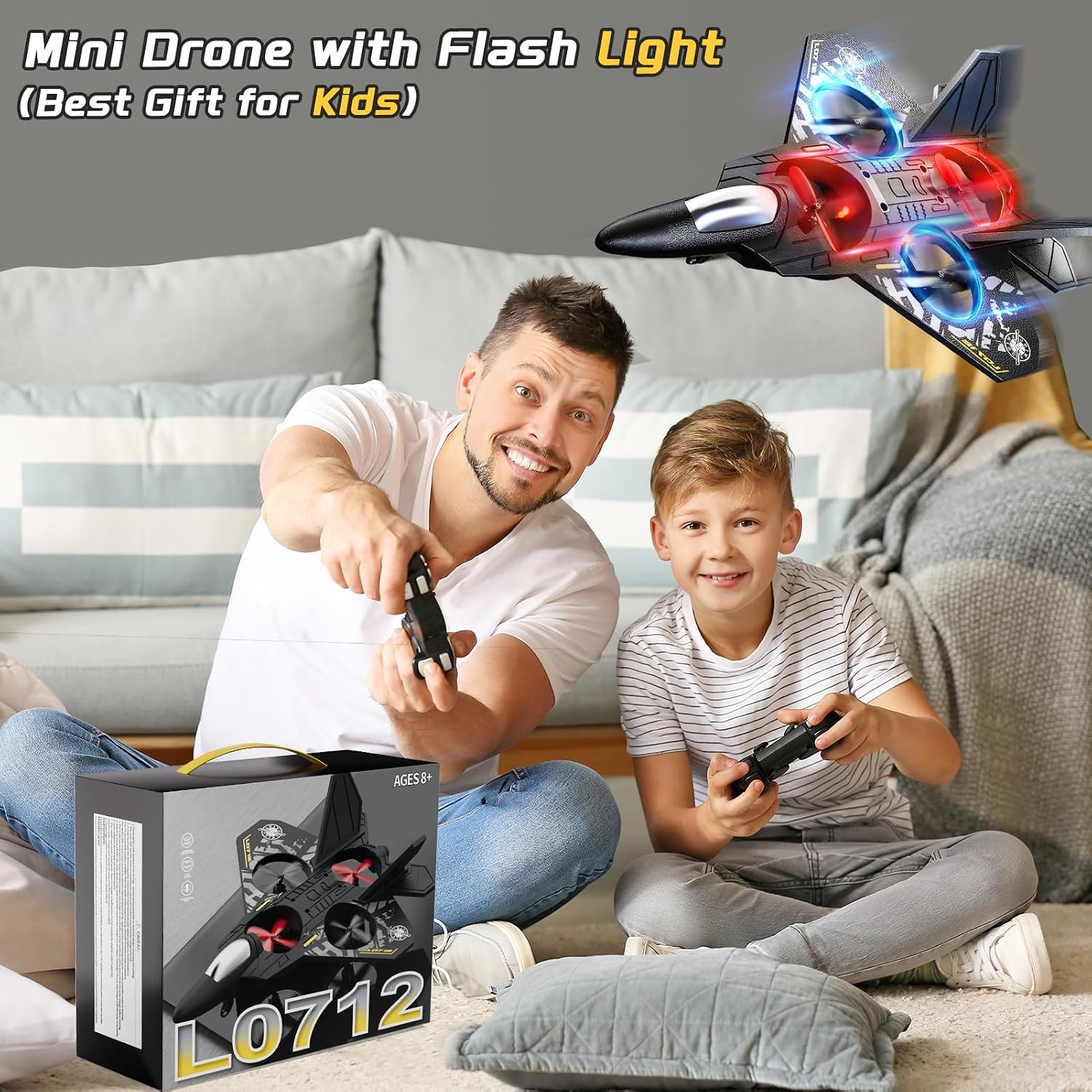 Detalle de KukuFun 8-axis RC airplane drone