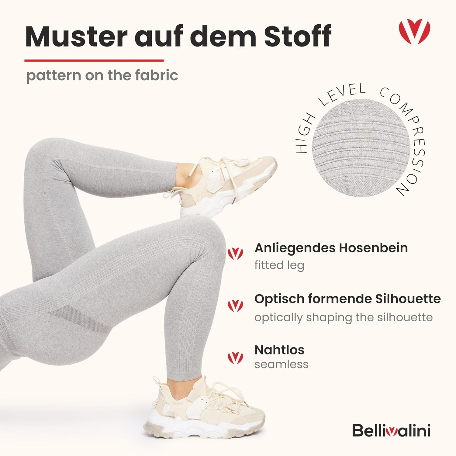 Thumbnail 4 de Bellivalini BLV50-255 Leggins vita alta push up
