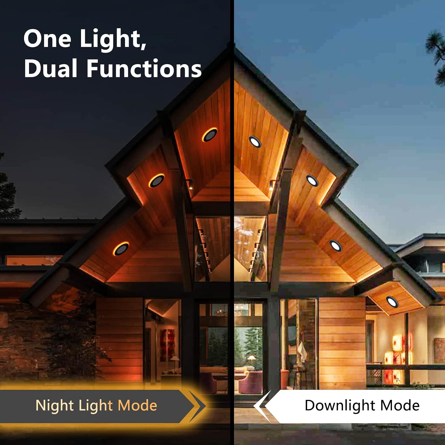 Thumbnail 1 de CycevSun RL4-B6P 4-Inch Recessed LED Pot Lights, Night Light, 5CCT, 6-Pack
