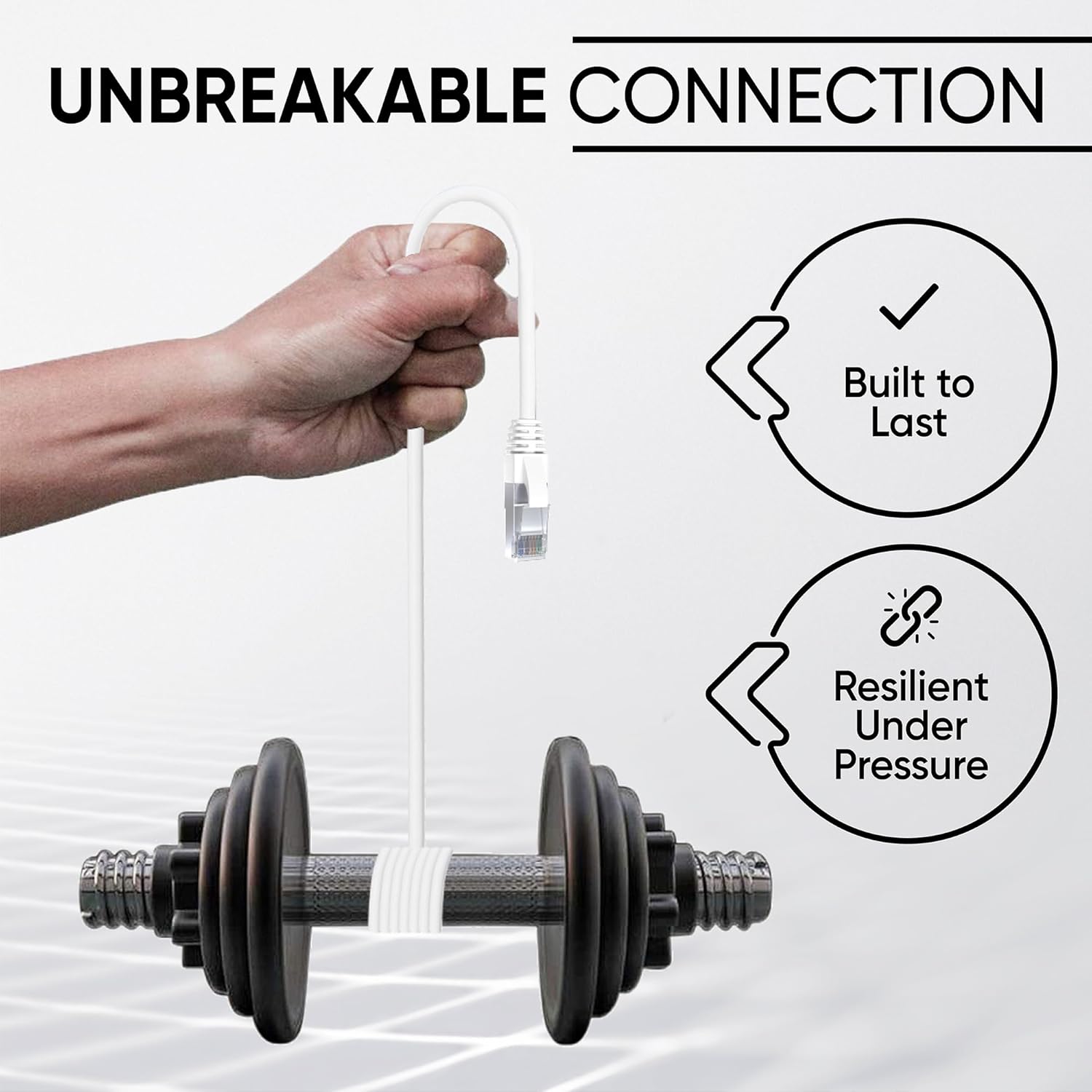 Thumbnail 4 de Mr. Tronic Patch Cable Cat 7 Ethernet 20m (SFTP) with RJ45 ends, White