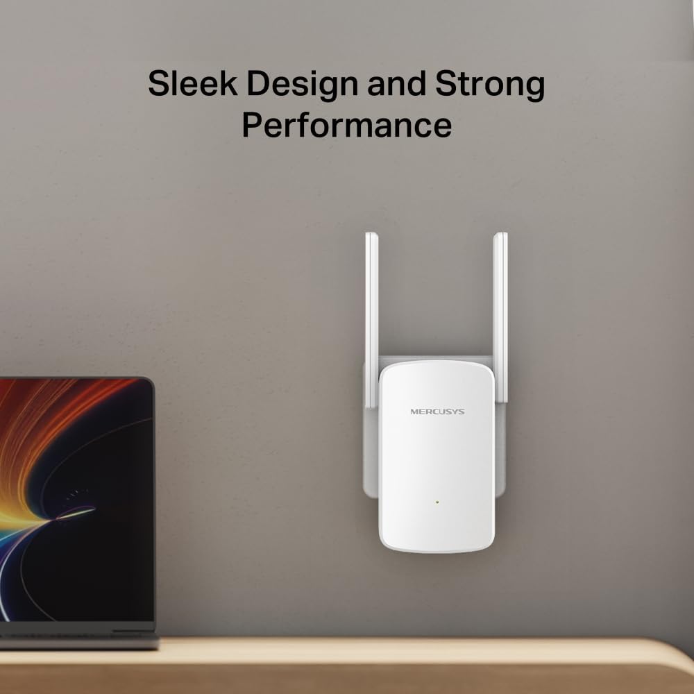 Thumbnail 6 de MERCUSYS ME12 WiFi Extender Booster with 2 External Antennas (ME12) — app control, plug and play