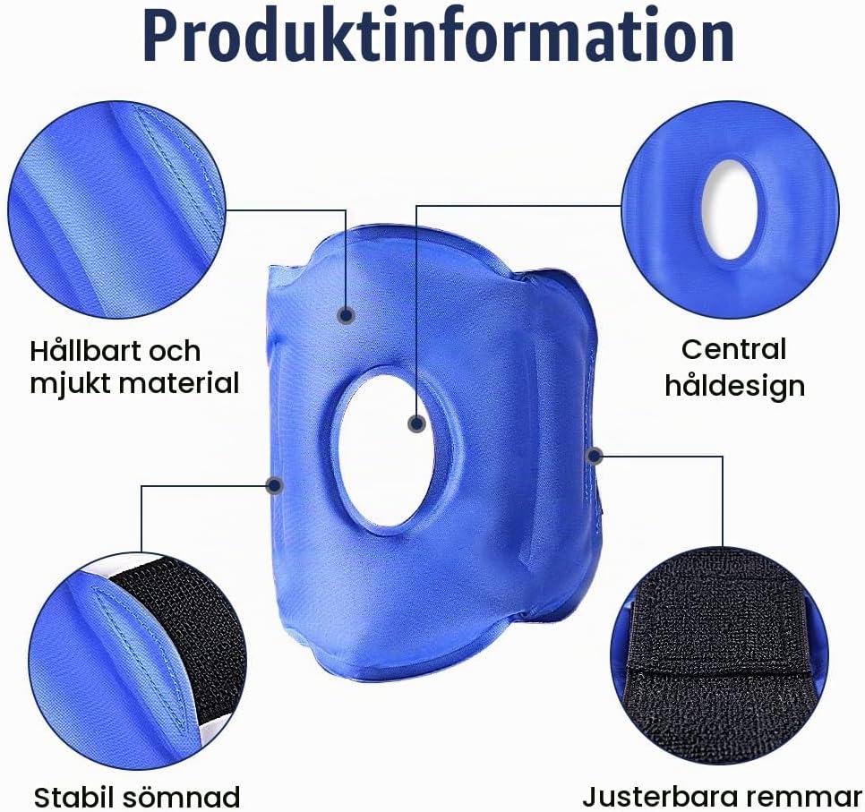Detalle de ACWOO knäkompress i gel för varm- och kylbehandling, återanvändbar