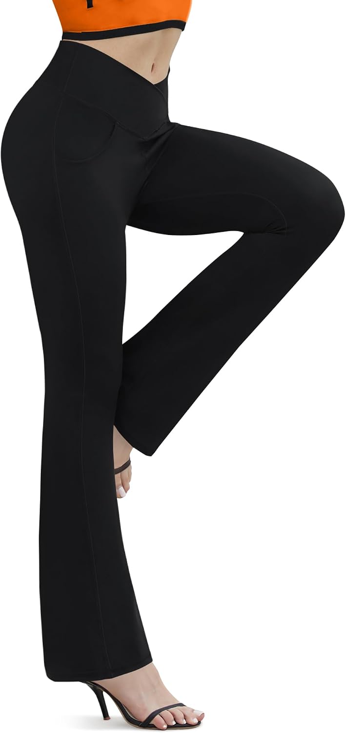 Detalle de Boerfmian Flare Leggings High-Waisted Yoga Pants 🧘♀