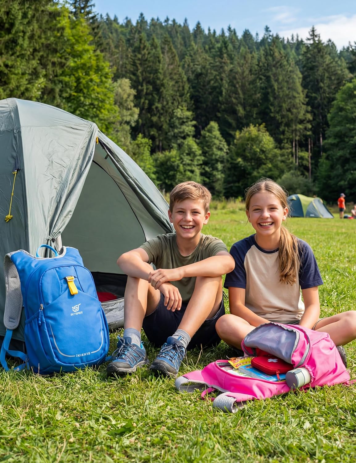 Thumbnail 1 de SKYSPER Kinderrucksack 15L – leichter Wanderrucksack mit Hydrationsfach & Sicherheitspfeife