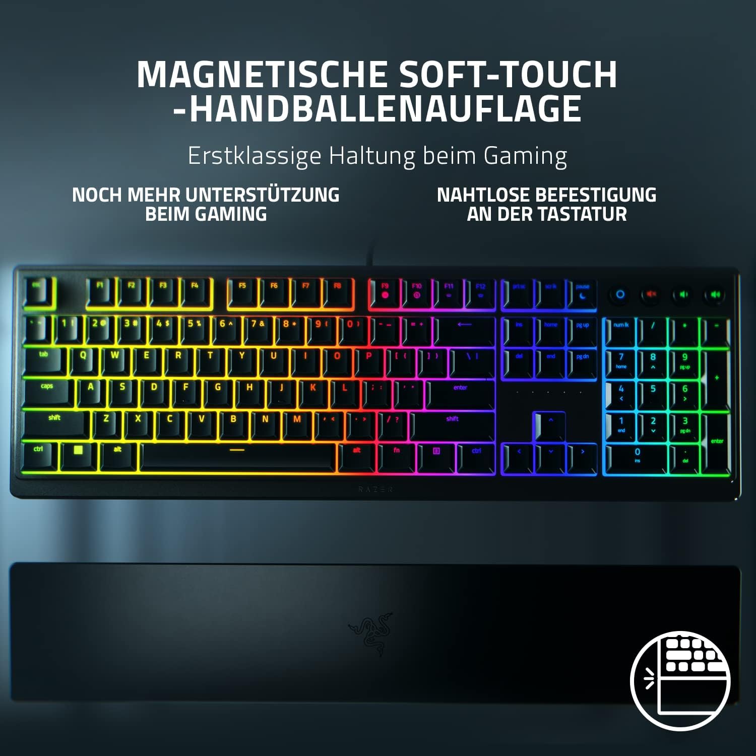 Thumbnail 5 de Razer Ornata V3 QWERTZ Gaming-Tastatur (Flache Mecha-Membran) schwarz