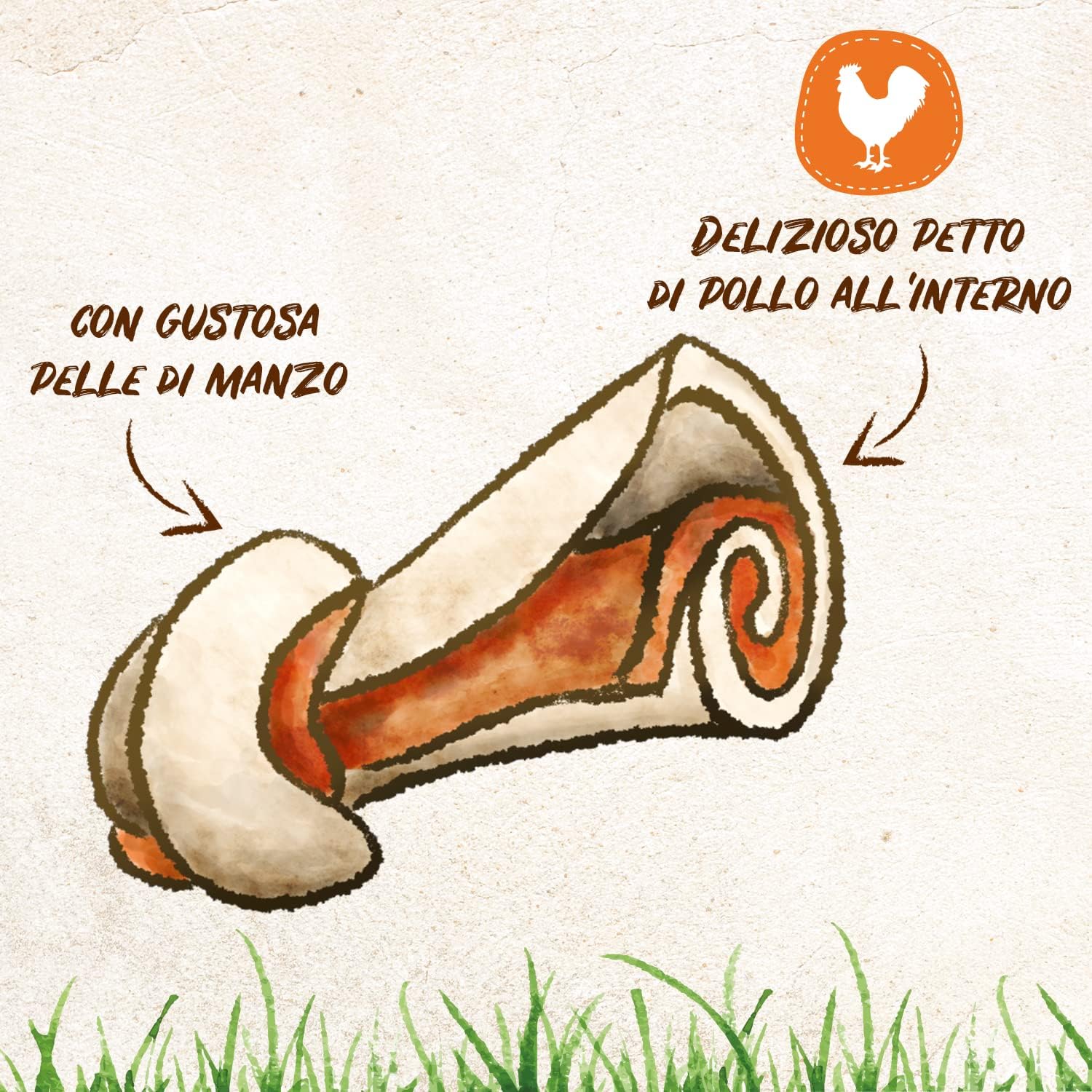 Detalle de 8in1 Delights XS Chicken Bones – Ossa da masticare per cani di piccola taglia (14 pezzi)