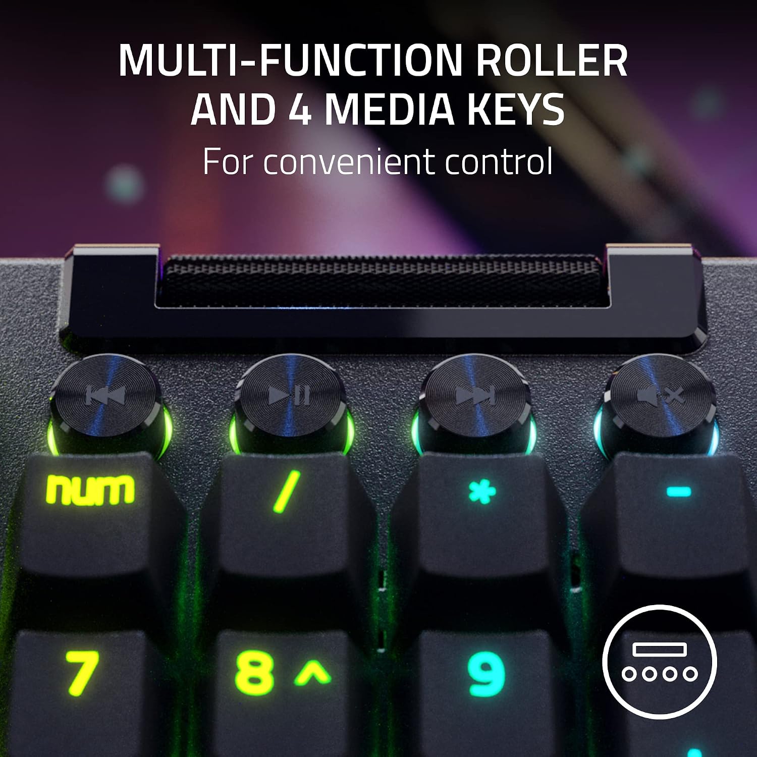 Thumbnail 6 de Razer BlackWidow V4 Pro 1ms Wired Keyboard