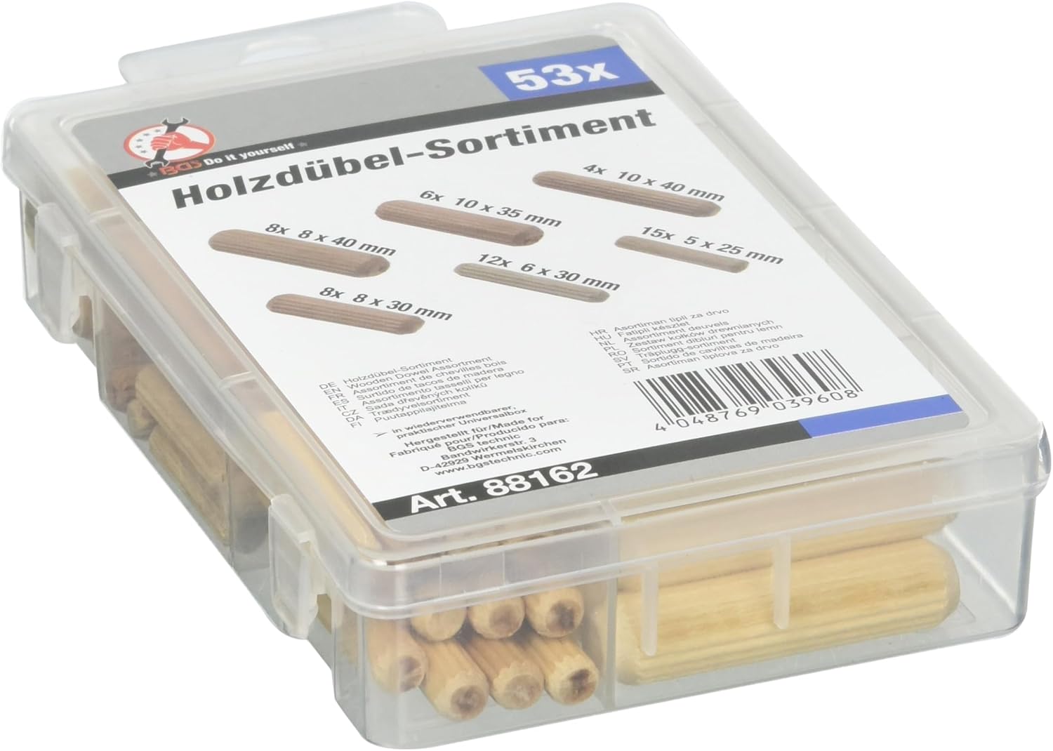 Detalle 2 de BGS Diy 88162 tasselli per legno 53 pz