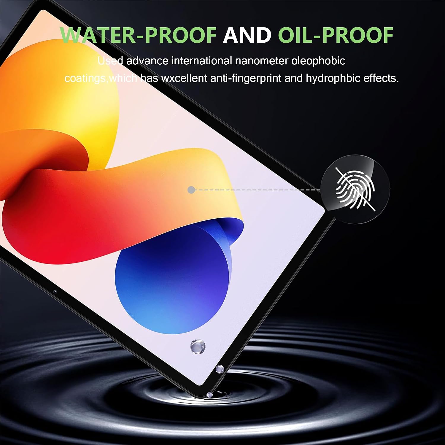 Detalle de Fitudoos 2-teiliges Panzerglas-Display-Schutzfolie-Set für Xiaomi Redmi Pad Pro & Redmi Pad 2 Pro (12,1 Zoll)