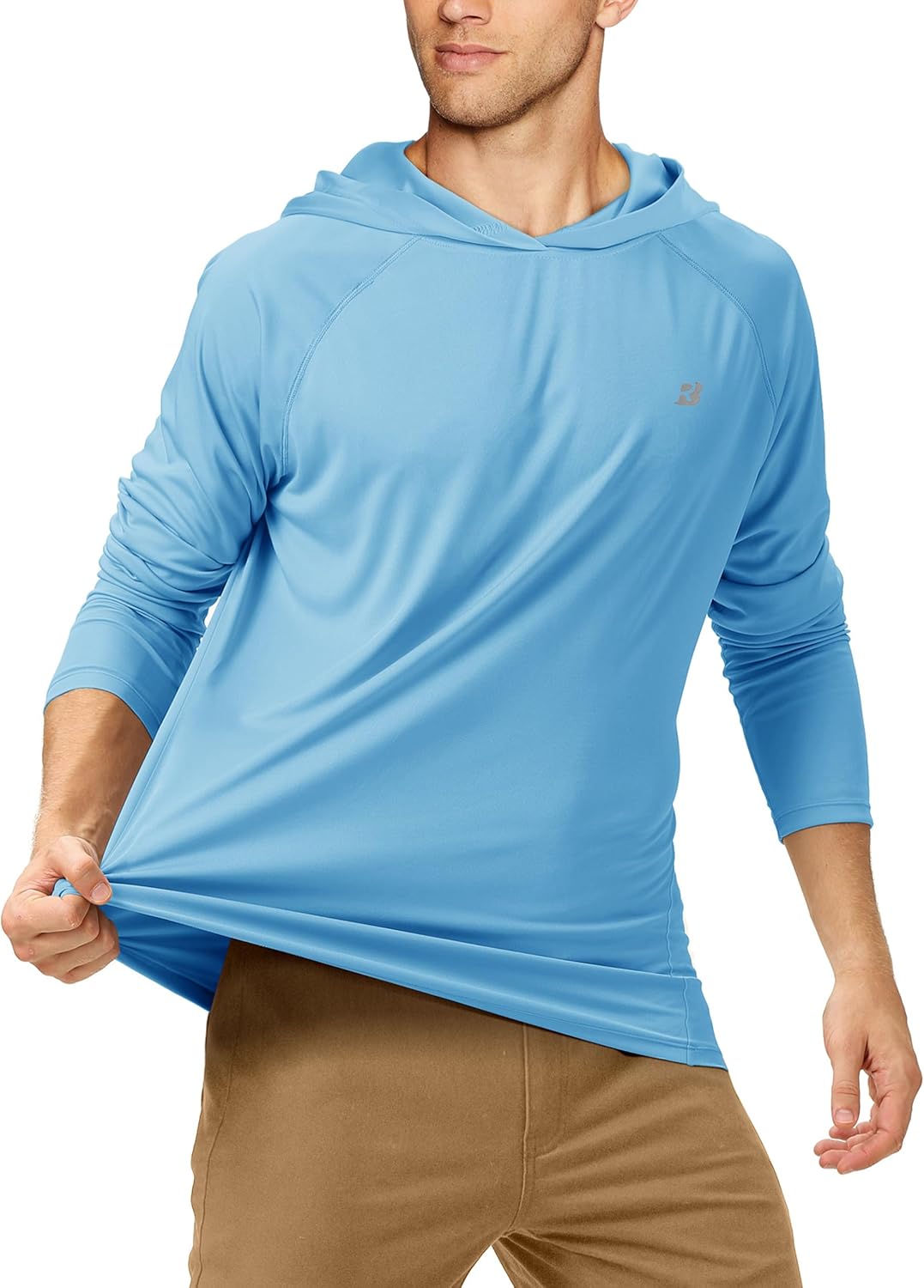 Thumbnail 1 de Roadbox UPF 50+ Long Sleeve Fishing Shirts for Men with Hood (UV Sun Protection Hoodie Rash Guard)