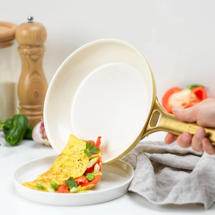 Detalle 2 de GreenPan Padova Reserve 20 + 26 cm Bratpfannenset Sunshine Yellow
