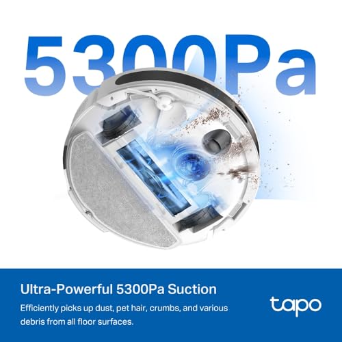Detalle 2 de Tapo RV20 MAX Plus 🤖 Aspirador con autovaciado y láser