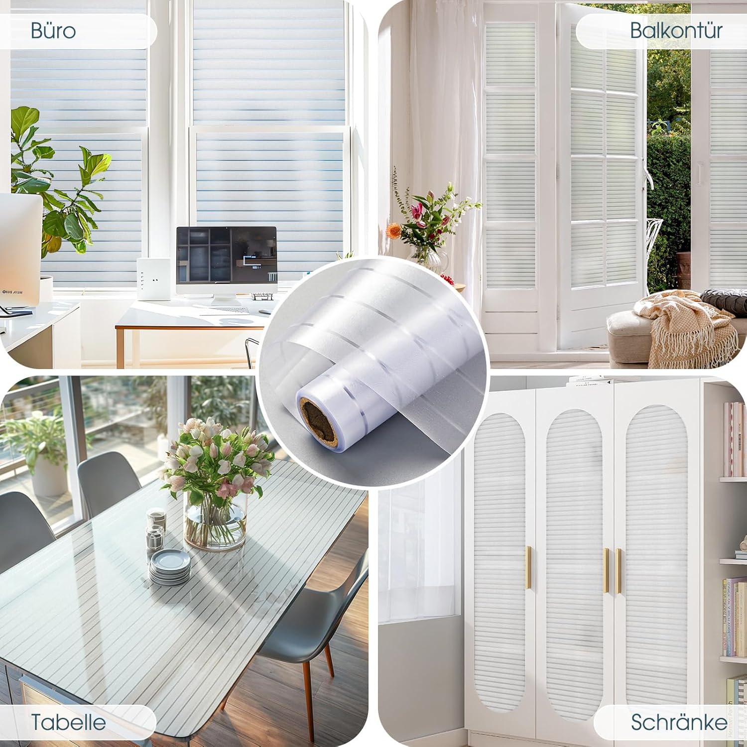 Thumbnail 3 de Lifetree Fensterfolie Streifen Blickdicht 44,5x200 cm