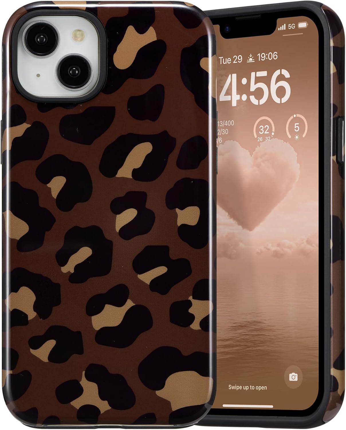 Thumbnail 6 de DEFBSC Hülle für iPhone 16 Pro – Süßes Rosa Schleife Kirsch Muster, Hybrid-Hartschale, Stoßfest, Schlankes Design (6,3 Zoll)