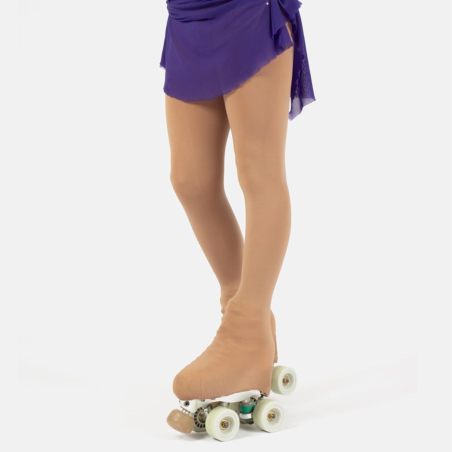 Detalle de CALZITALY Collant Copripattino Pattinaggio Bimba – 70 DEN, vestibilità 3D, made in Italy