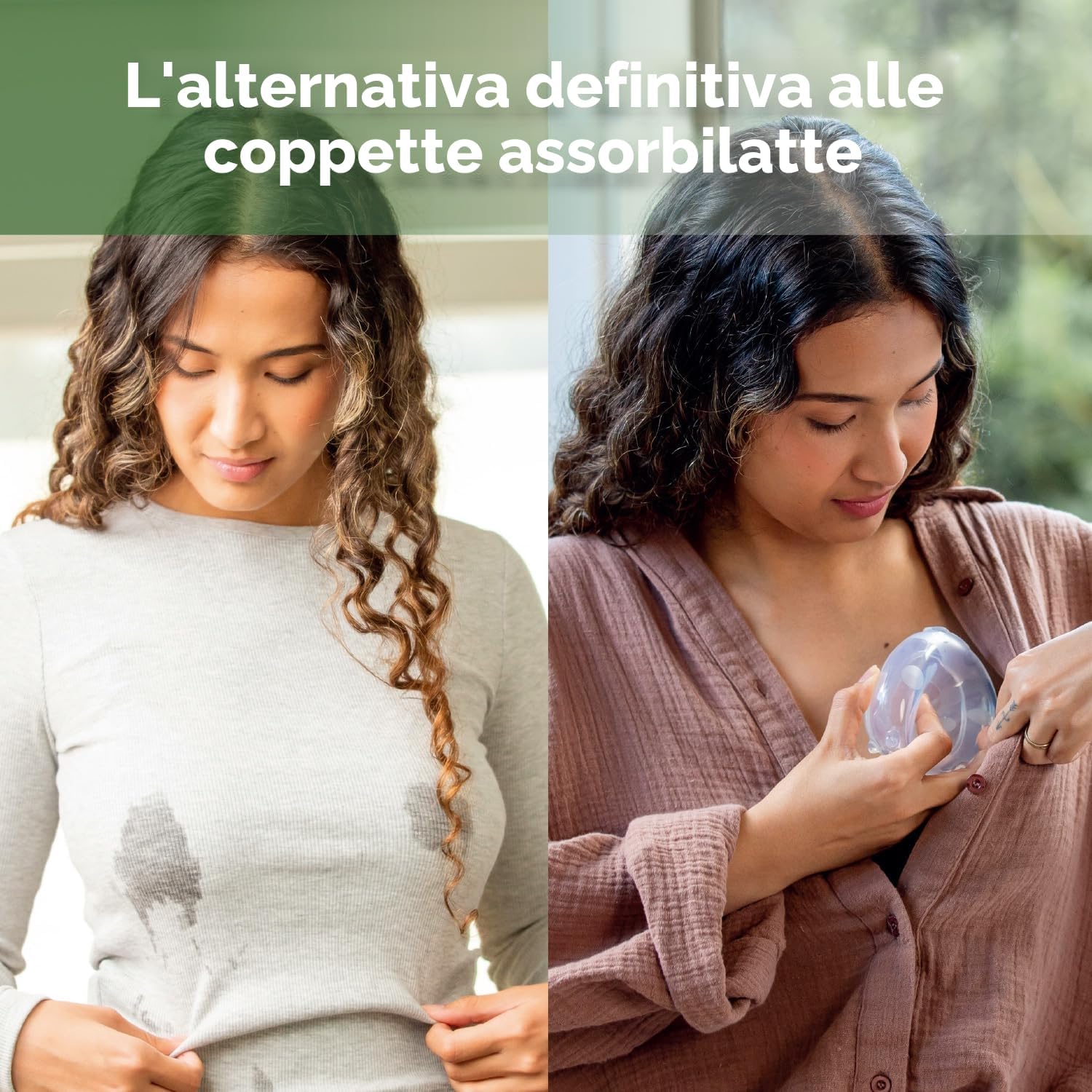 Thumbnail 1 de haakaa 75 ml Coppette raccoglilatte in silicone da protezione capezzolo, 2 pezzi