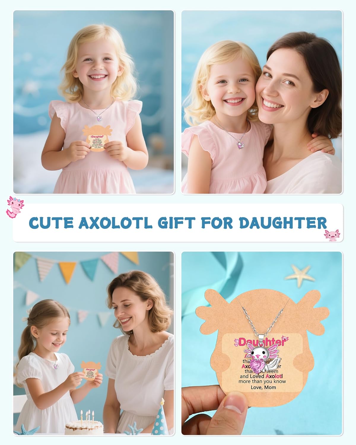 Thumbnail 5 de D Dongjiangjin Axolotl Necklace for Girls