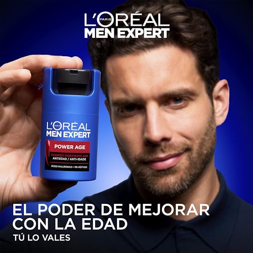 Detalle 2 de L'Oréal Paris Men Expert Power Age: Pack Rutina Anti-Edad con Sérum de Ácido Hialurónico y Crema