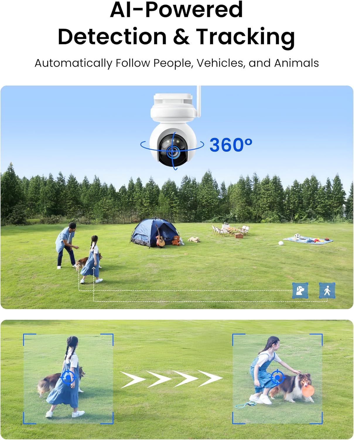Thumbnail 5 de Reolink 4G LTE Cellular Security Camera Outdoor (SIM card, 20,000mAh + 12W solar, pan & tilt, auto tracking)