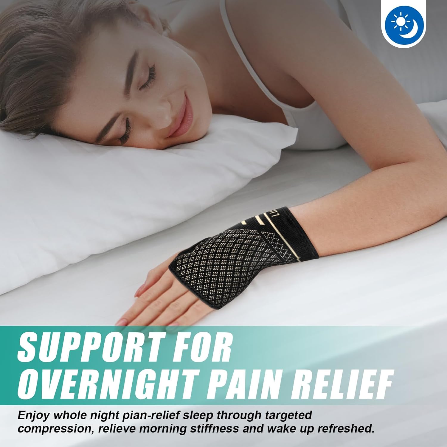 Thumbnail 5 de Lusenone Copper Wrist Supports 2 Pack