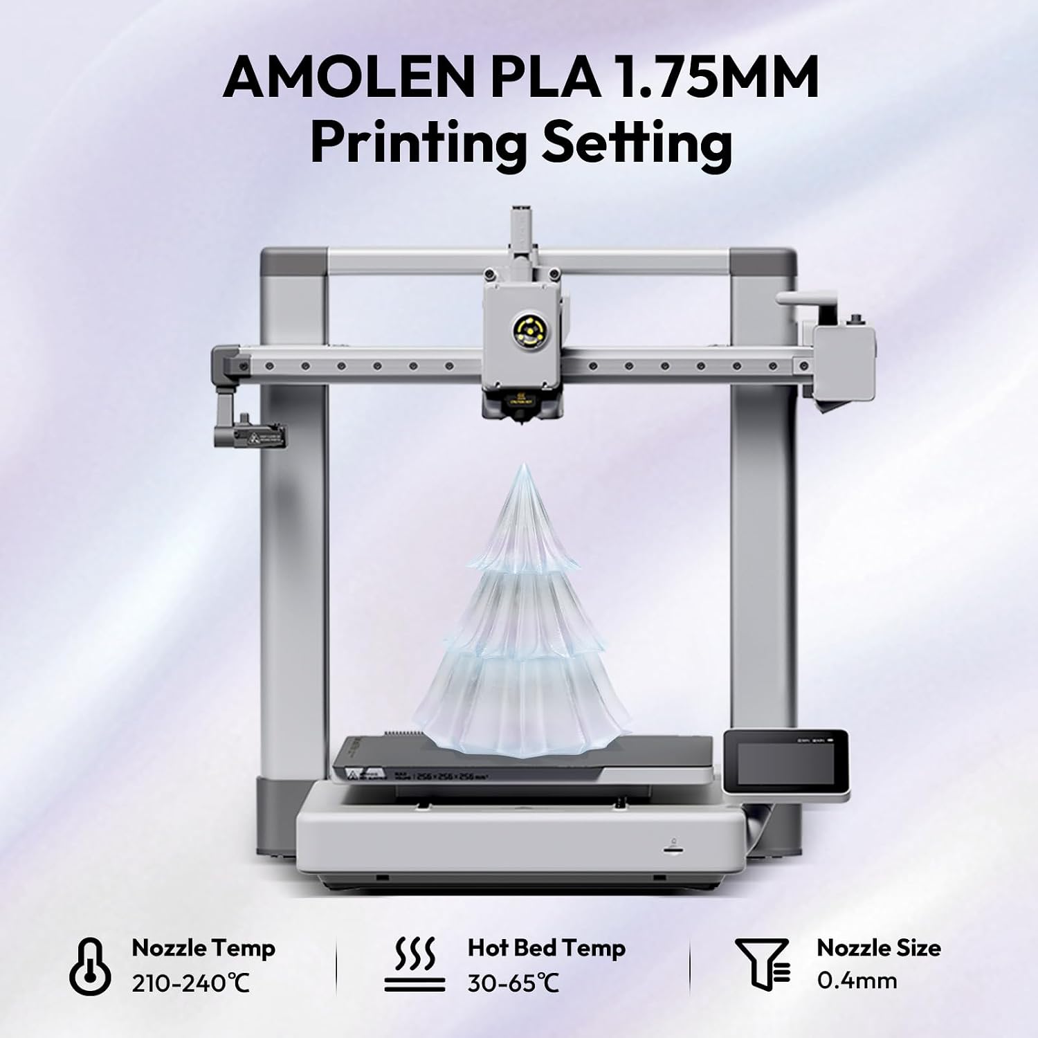 Detalle de AMOLEN 半透明PLA 3Dプリンターフィラメント 1.75mm・1kg ヘイズブルー