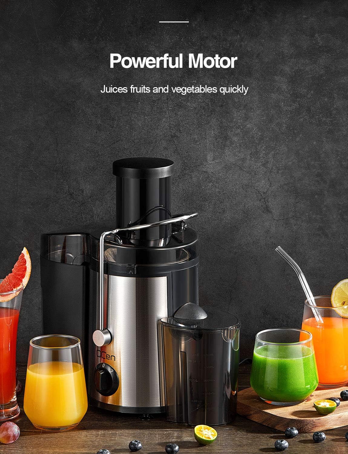 Thumbnail 5 de Qcen 500W Centrifugal Juicer 🍹