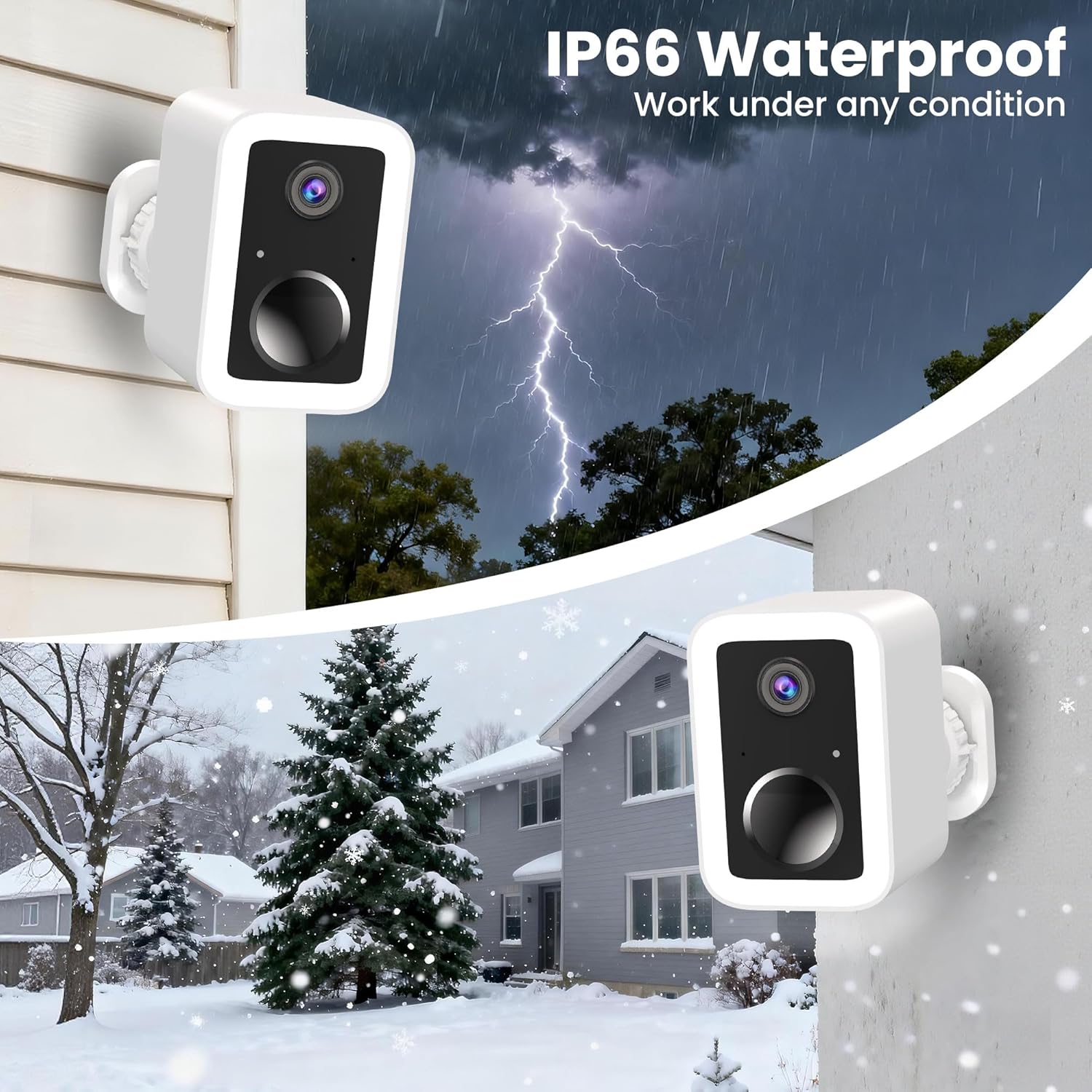 Thumbnail 5 de Funstorm 2K Wireless Security Camera Outdoor (Dual-Band WiFi, Battery Powered) with Spotlight & Siren