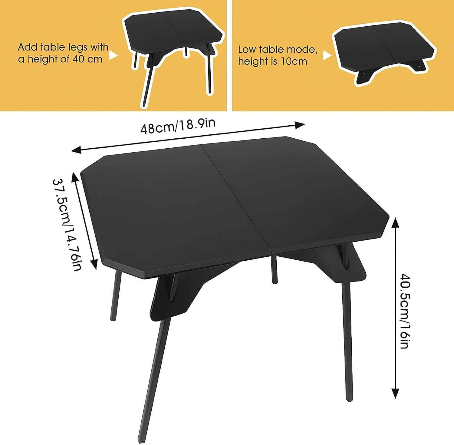 Thumbnail 2 de ELEOPTION Folding Camping Table with Aluminium Legs