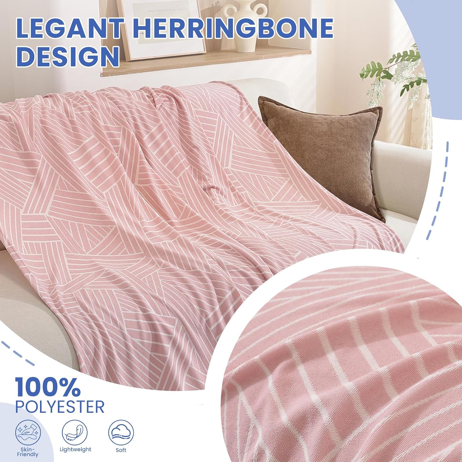 Thumbnail 2 de Housse de canapé Ystyle 4 places 200x380 cm – protection anti-griffes pour animaux, antidérapante et décorative (rose)