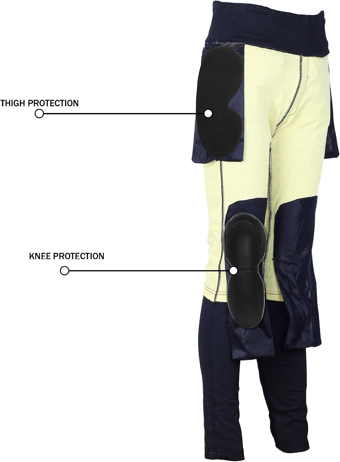 Detalle 2 de Bikers Gear Australia damskie legginsy motocyklowe z podszewką kevlarową i wyjmowanym pancerzem CE